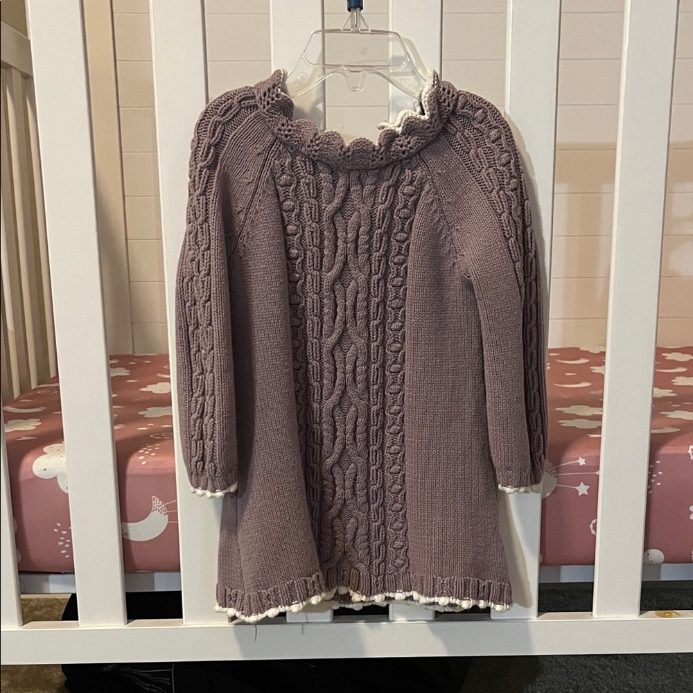 cupcakes & cashmere Cable Knit sweater Dress